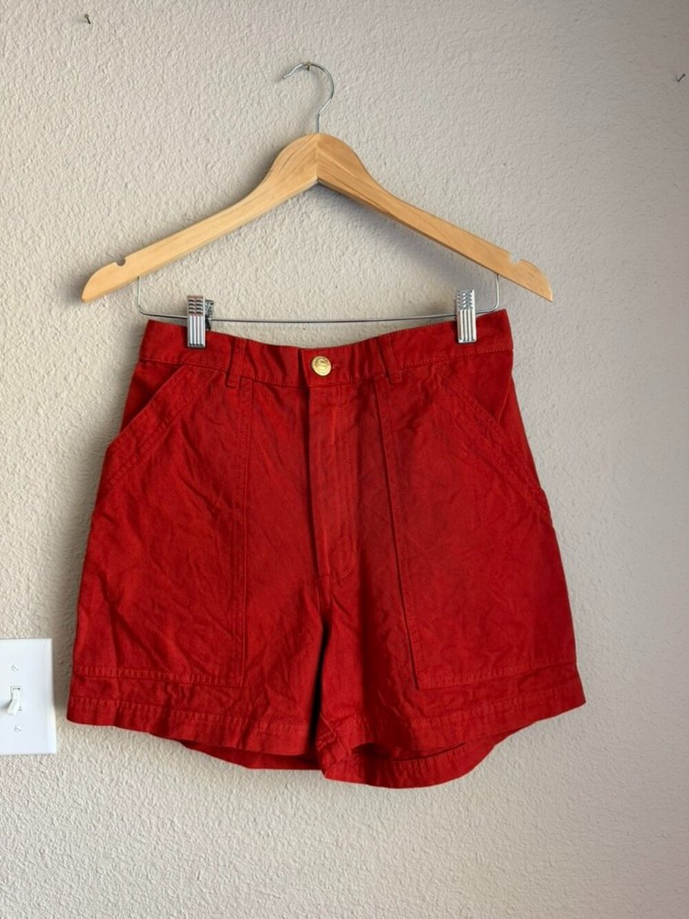 Big Bud Press Classic Work Shorts Size Small High Waisted Cotton Made in USA